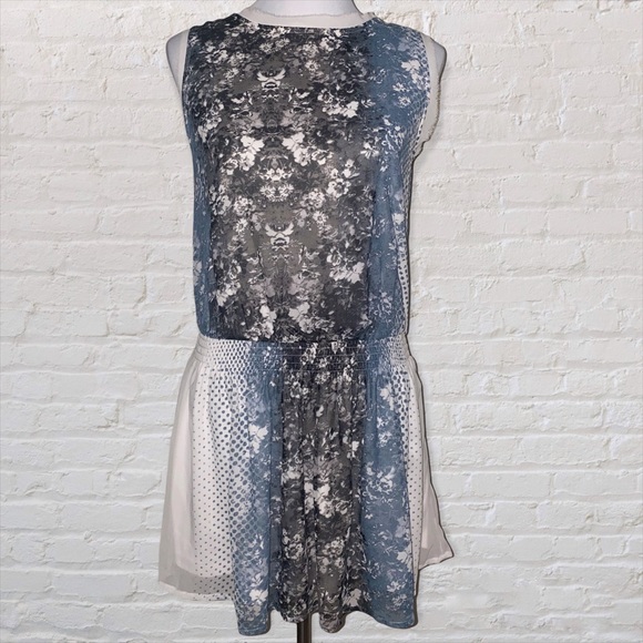 Bar III Front Row Sleeveless  Printed Dress - Picture 1 of 7